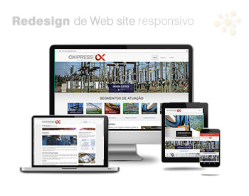 rojeto de redesign de web site e atualização de conteúdo, desenvolvido de forma responsiva para o site institucional da empresa Oxipress, atuação no segmento de corte e conformação de metais. Com galeria de imagens.